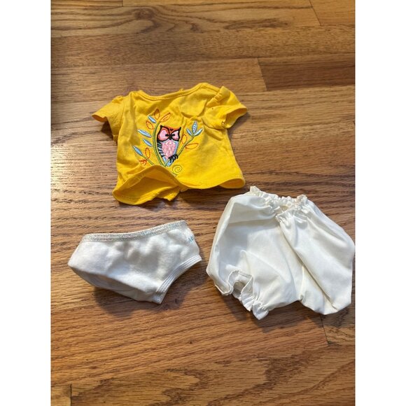 American Girl Doll Clothes Set: Yellow Top White Bloomers & Underwear - Picture 1 of 4
